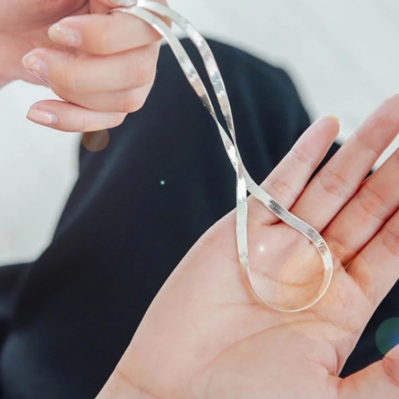 New S925 Sterling silver snake chain necklace - Picture 3 of 5